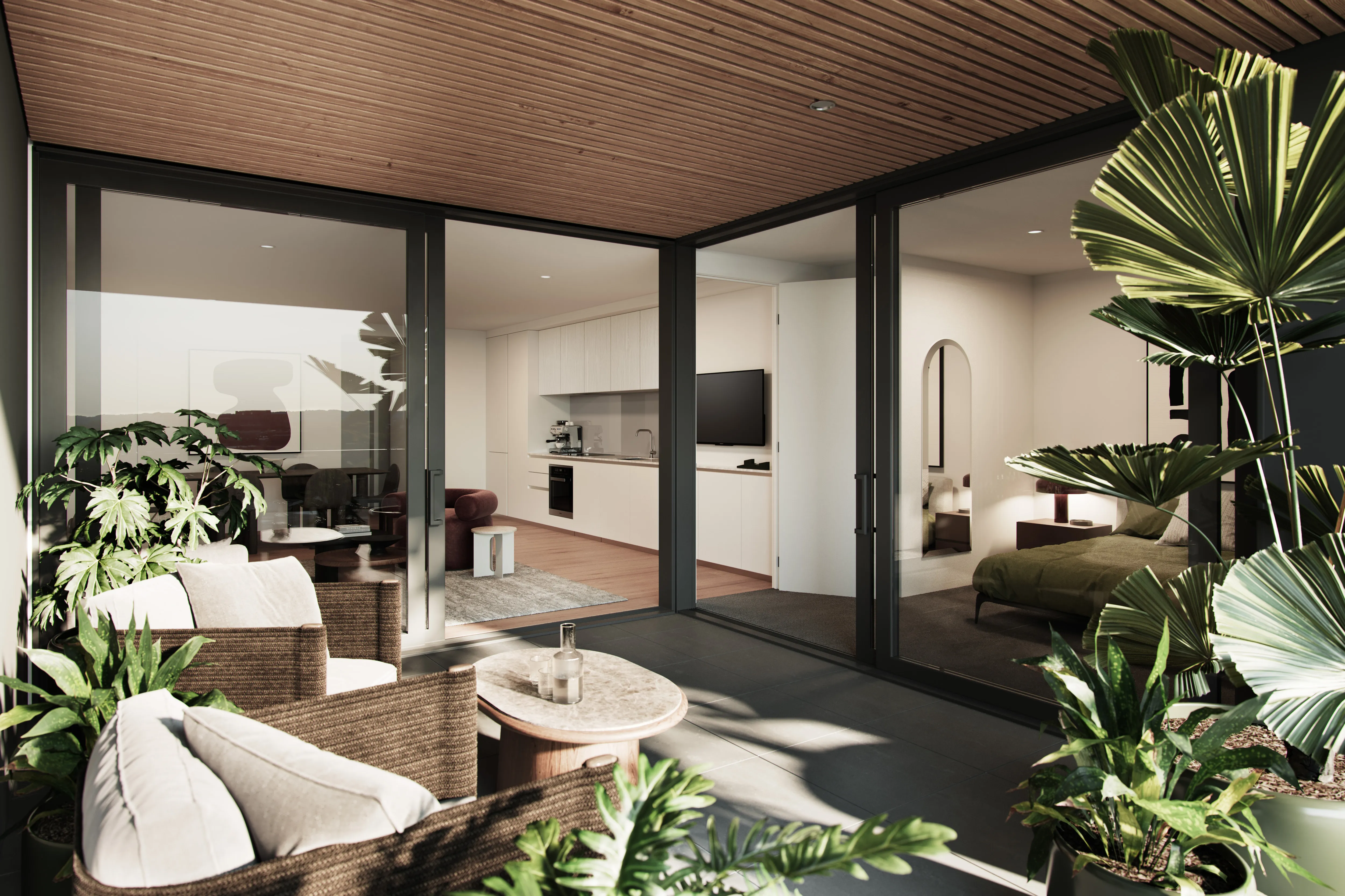 Balcony with Auckland outlook
